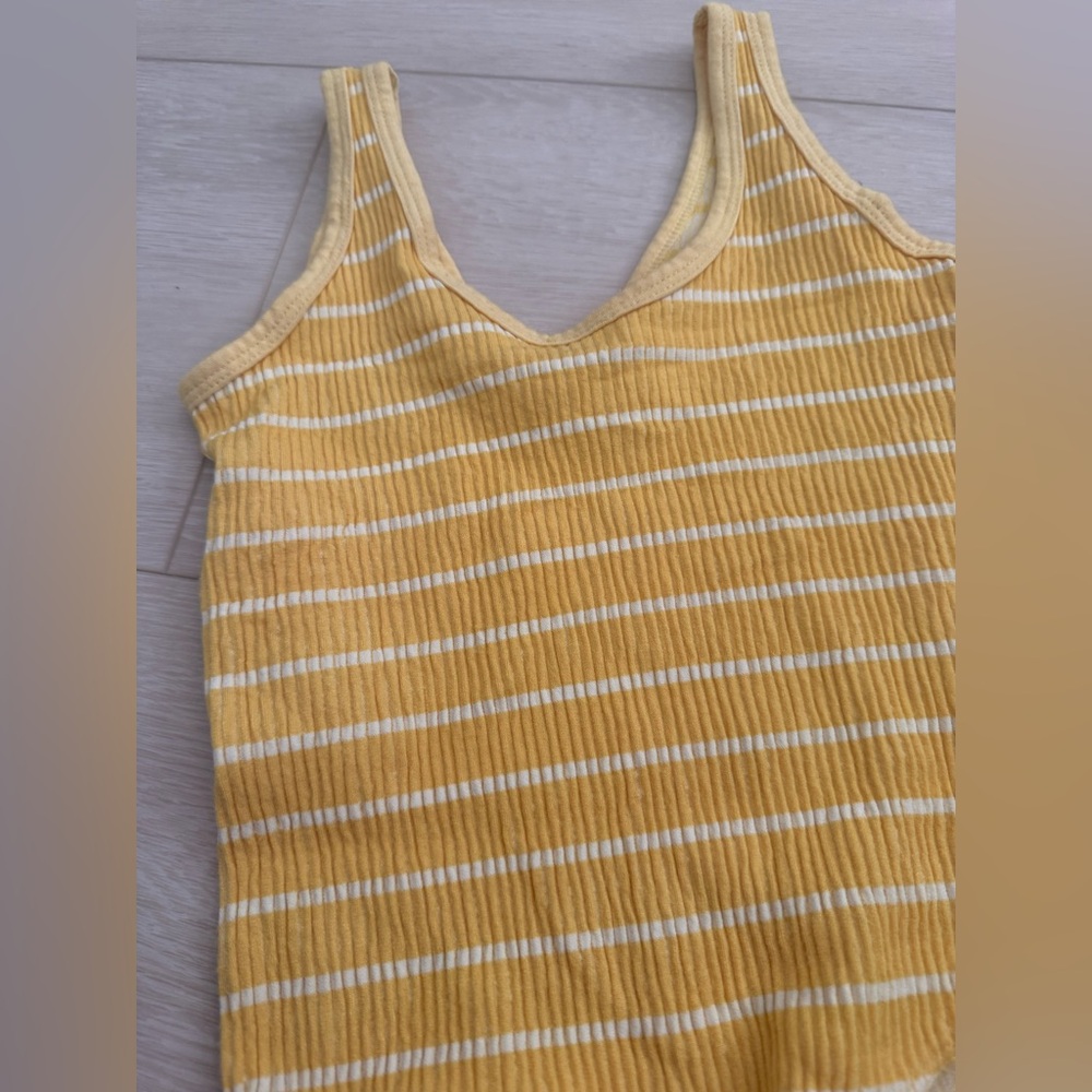 Urban Outfitters Yellow and White Striped Bodysuit - Picture 11 of 11